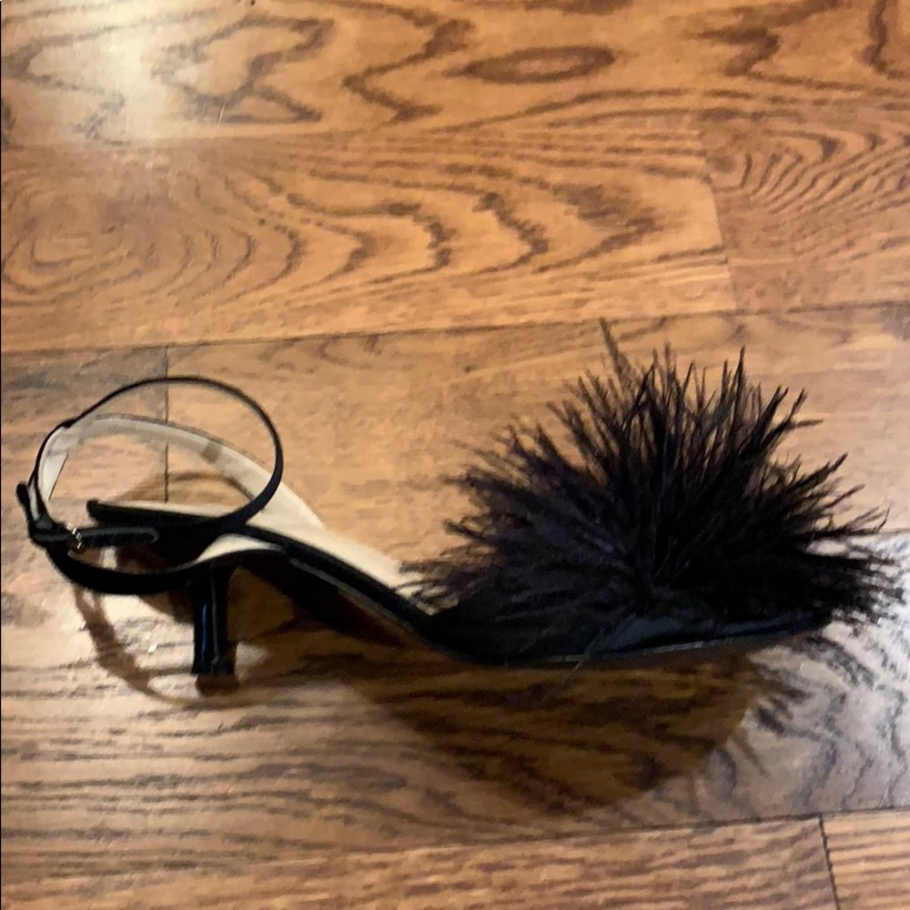 Nine West feather strapped sandals